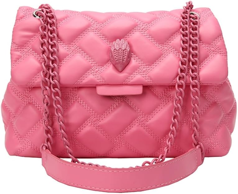 Eagle Head Designer Women's Crossbody Bag, Faux Leather Handbag with Chain Strap, Fashion handbag