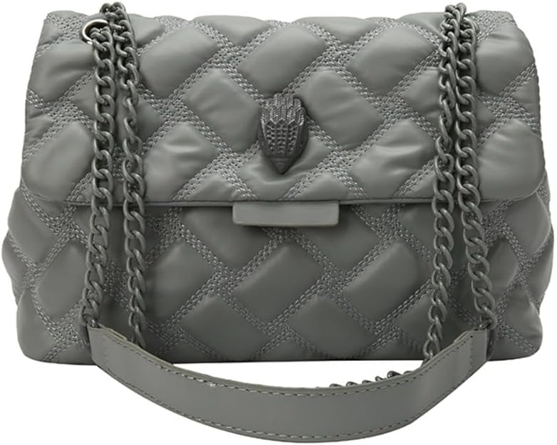 Eagle Head Designer Women's Crossbody Bag, Faux Leather Handbag with Chain Strap, Fashion handbag