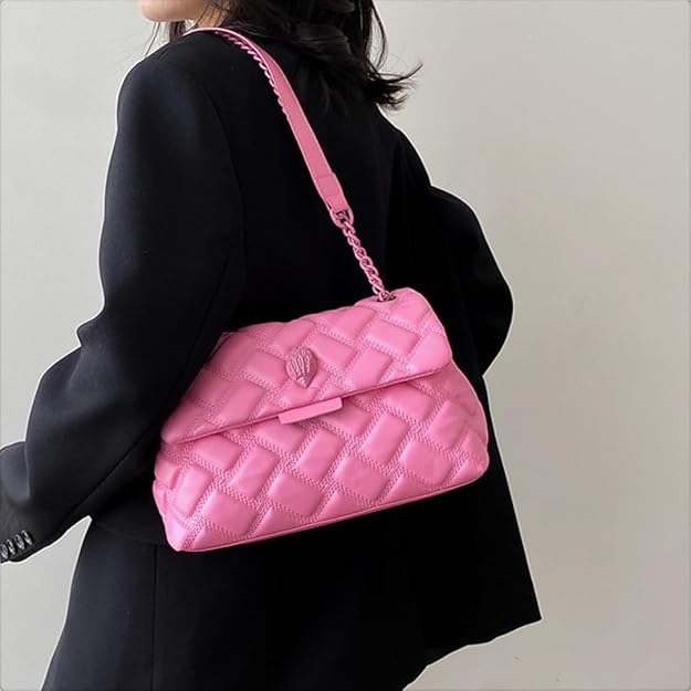 Eagle Head Designer Women's Crossbody Bag, Faux Leather Handbag with Chain Strap, Fashion handbag