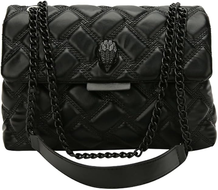 Eagle Head Designer Women's Crossbody Bag, Faux Leather Handbag with Chain Strap, Fashion handbag