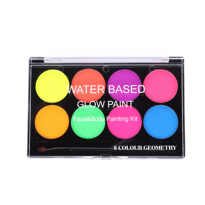 8 water based glow paint cosplay body paint