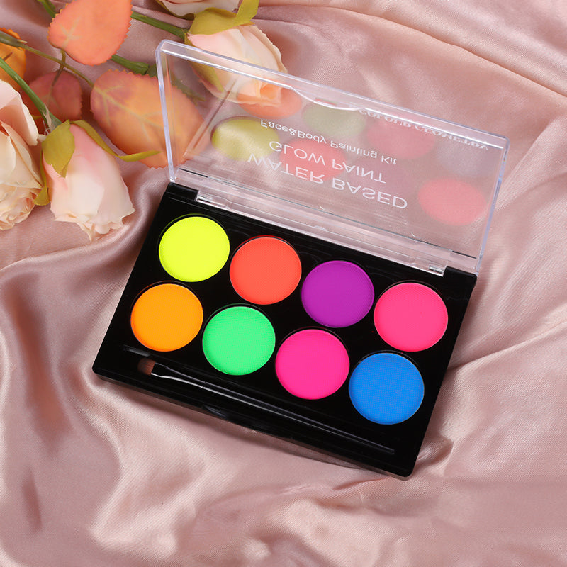 8 water based glow paint cosplay body paint